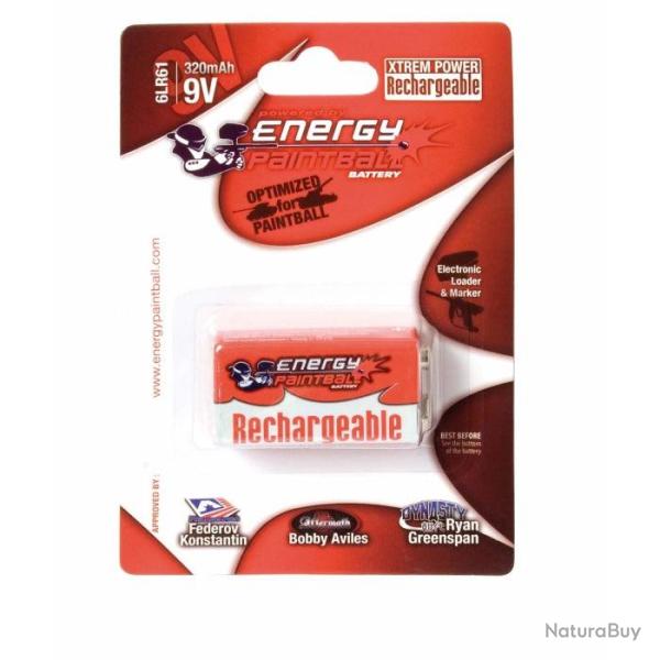 Accu rechargeable type 6LR61 9 volts - Energy Paintball Default Title