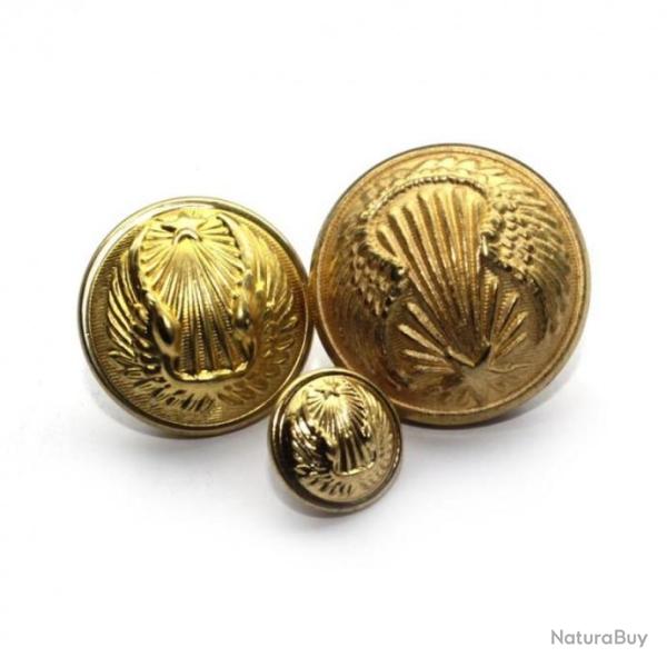 Boutons bomb�s de l'Arm�e de l'air fran�aise diametre 25mm