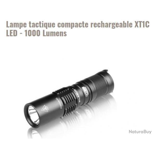 Lampe tactique compacte rechargeable XT1C LED - 1000 Lumens