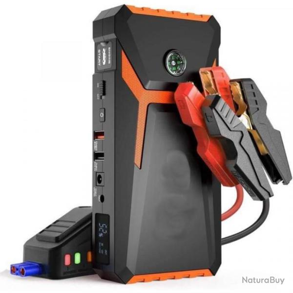 Kit de d�marrage de batterie de voiture 18000 mAh � �cran LCD - Livraison gratuite et rapide