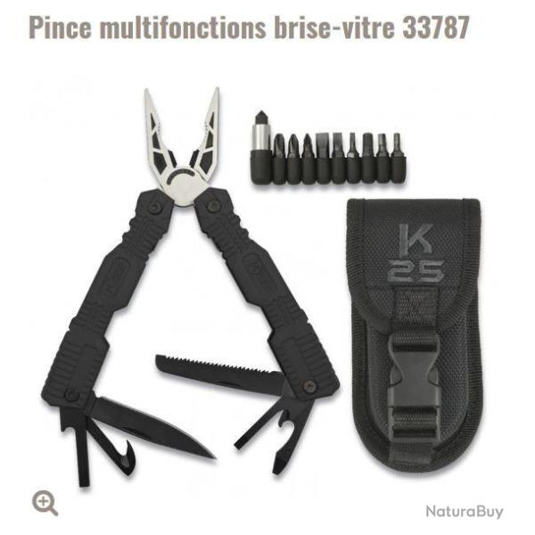 Pince multifonctions brise-vitre