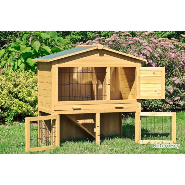 Clapier lapin ANTI RENARD grand clapier en bois maison lapin cage lapin cage rongeur 13CL