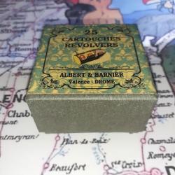 9 mm Broches (Albert & Barnier - Valence): Reproduction boite munitions (vide) AB 8736568