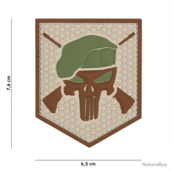 Patch 3D PVC Commando Punisher Coyote (101 Inc)