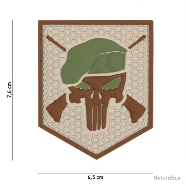 Patch 3D PVC Commando Punisher Coyote (101 Inc)