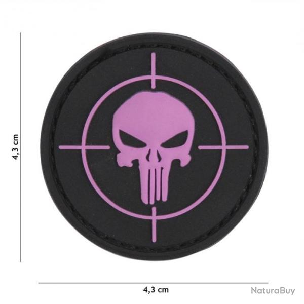 Patch 3D PVC Punisher Cible Rose (101 Inc)