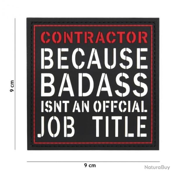 Patch 3D PVC Contractor Badass (101 Inc)