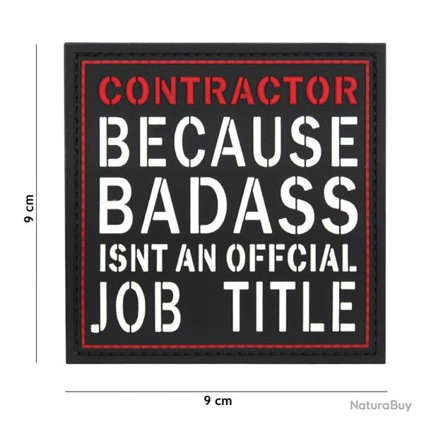 Patch 3D PVC Contractor Badass (101 Inc)