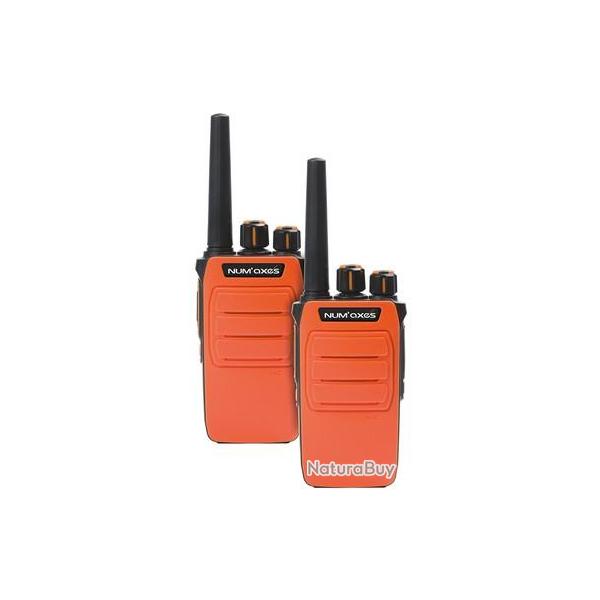 TALKIE WALKIE NUM'AXES TLK1054 ORANGE LOT DE 2