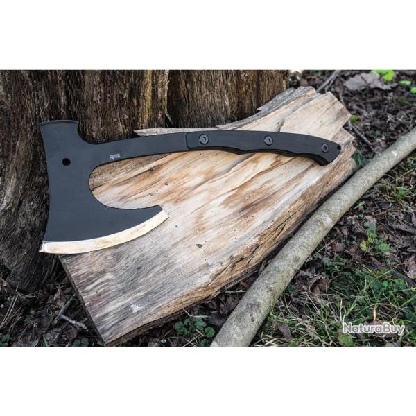 Hache Tomahawk APOC Survival Barrens Lame Acier 9260 Manche G10 Etui Kydex DRK35551