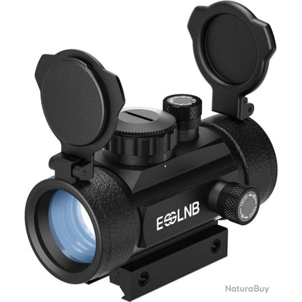 Viseur Point Rouge et Vert 5 Rglages de Luminosit Lunette De Vise e avec Montage sur Rail