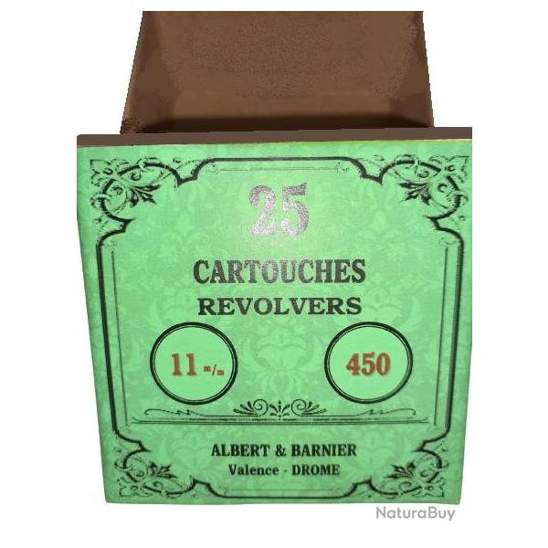 11 mm 450 Bull Dog ou 11mm 450 Bulldog: Reproduction boite cartouches (vide) ALBERT& BARNIER 8741597