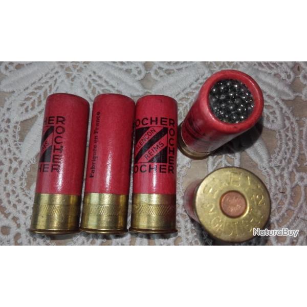 une magnifique cartouche de collection d'armurier  douille en carton (ARMURERIE ROCHER)