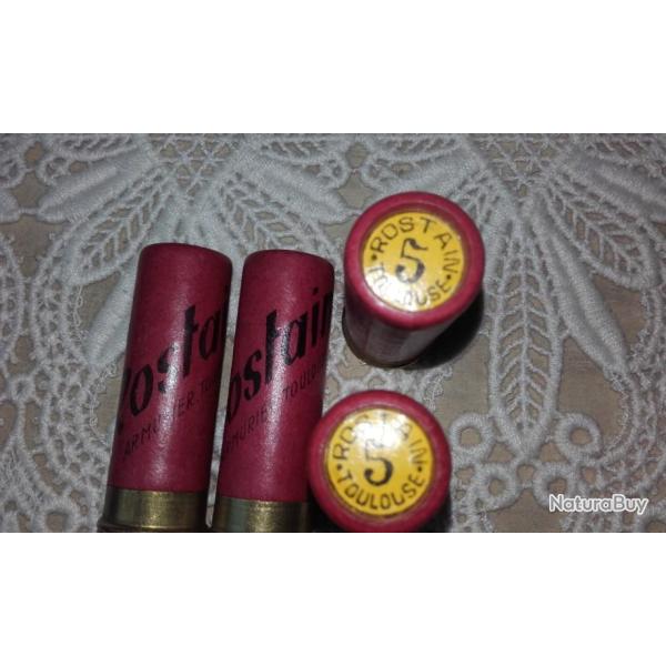 CARTOUCHE DE COLLECTION DOUILLE CARTON  (ARMURIER ROSTAIN  TOULOUSE)