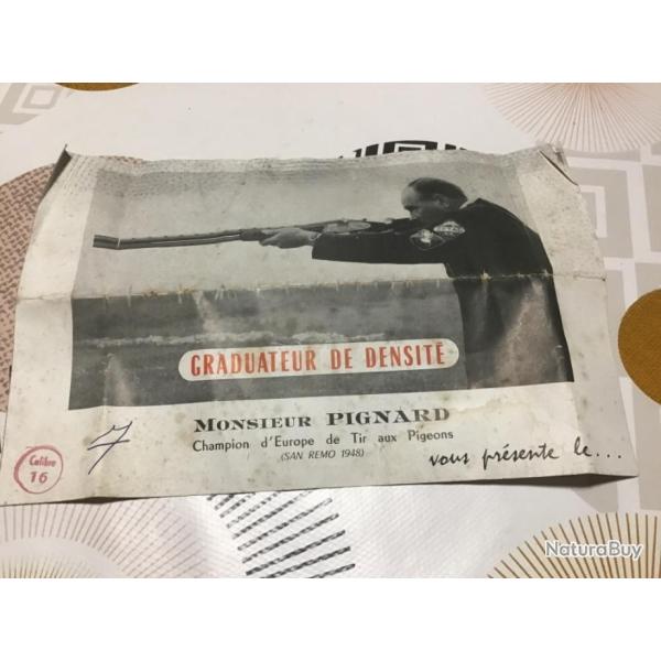 ANCIENNE PUBLICIT� GRADUATEUR DE DENSITE