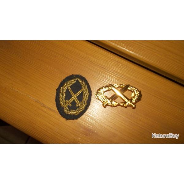 lot de deux brevet militaire professionel elementaire 1er degrs BMPE arme franaise