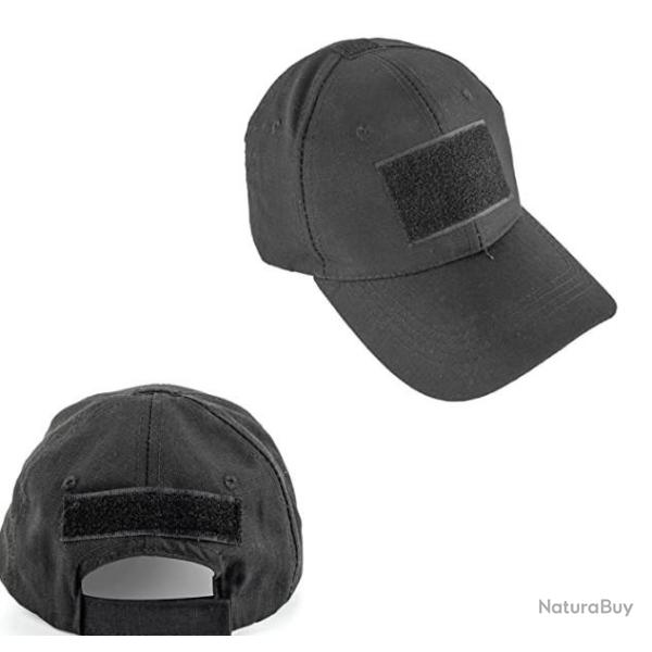TOP ENCHERE - Casquette tactique noire unisexe - Livraison gratuite et rapide