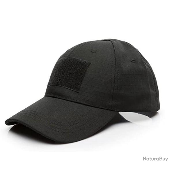 Casquette tactique noire unisexe - Livraison gratuite et rapide