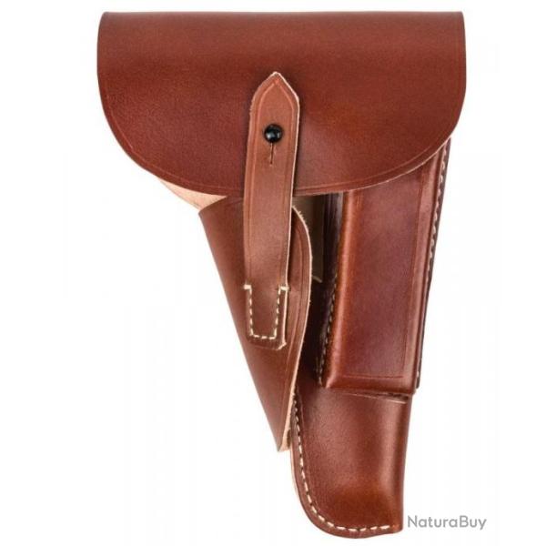 Holster �tui Browning Hi-Power HP35 GP35 P35(b) 640(b) marron REPRO WW2 Seconde Guerre Mondiale