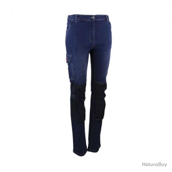 Jeans de travail pour femme LMA FLEXION 38 Denim