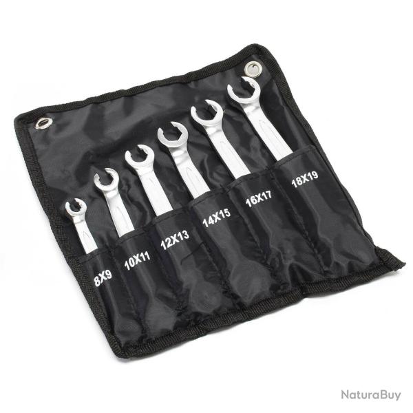 Jeu 6 cl�s pour conduite de frein 8-19 mm cl� polygonale plate � durite de frein 16_0002265