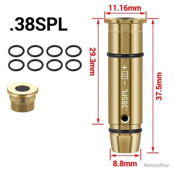 Cartouche d'entrainement laser 38 special