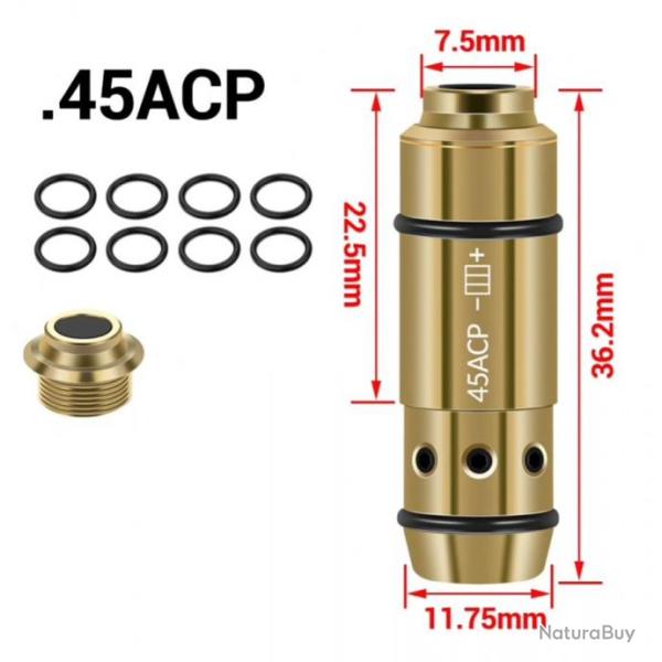Cartouche d'entrainement laser 45 ACP