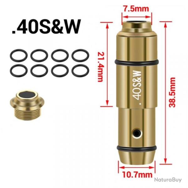 Cartouche d'entrainement laser 40 S&W