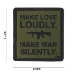 Patch 3D PVC Make Love Loudly OD (101 Inc)