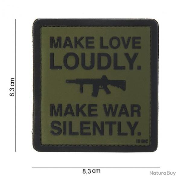 Patch 3D PVC Make Love Loudly OD (101 Inc)