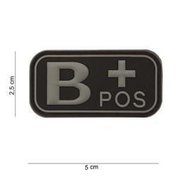 Patch 3D PVC Sanguin B+ Noir (101 Inc)