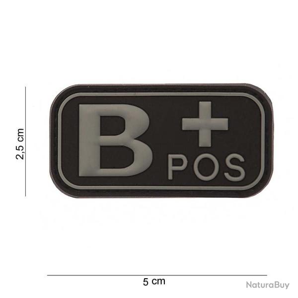 Patch 3D PVC Sanguin B+ Noir (101 Inc)