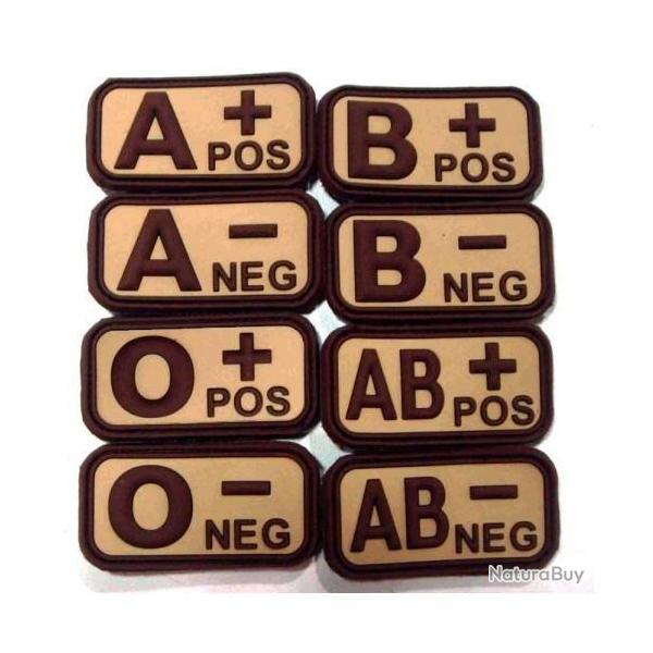 Patch 3D PVC Sanguin AB+ Desert (101 Inc)