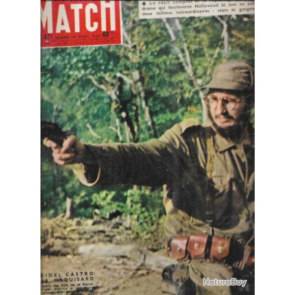 paris match 471 avril 1958 , lana turner , fidel castro le maquisard, juliette gr�co, expo bruxelles