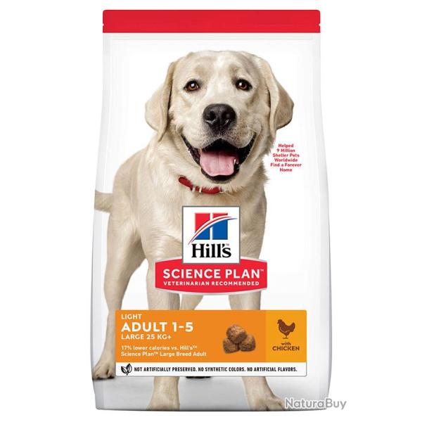 HILLS CANINE ADULT LARGE BREAD LIGHT POULET 18KGS