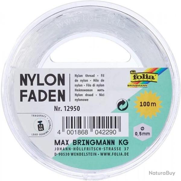 Nylon Faden Transparent 0.5mm 100 m�tres
