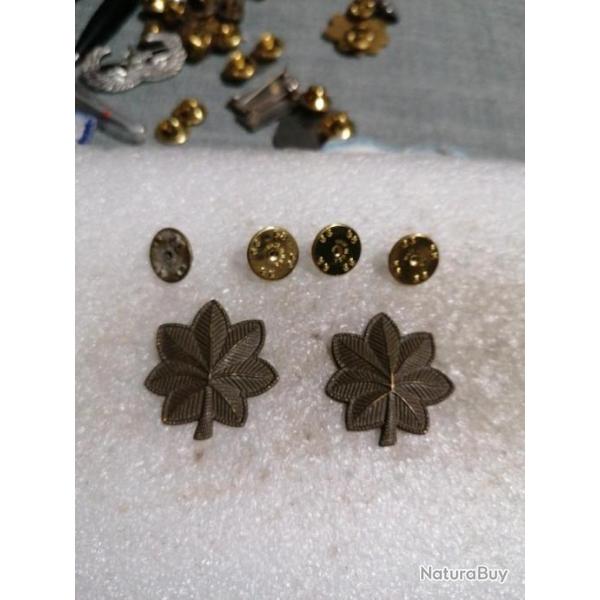 Lot de grades officier arm�e us MAJOR original