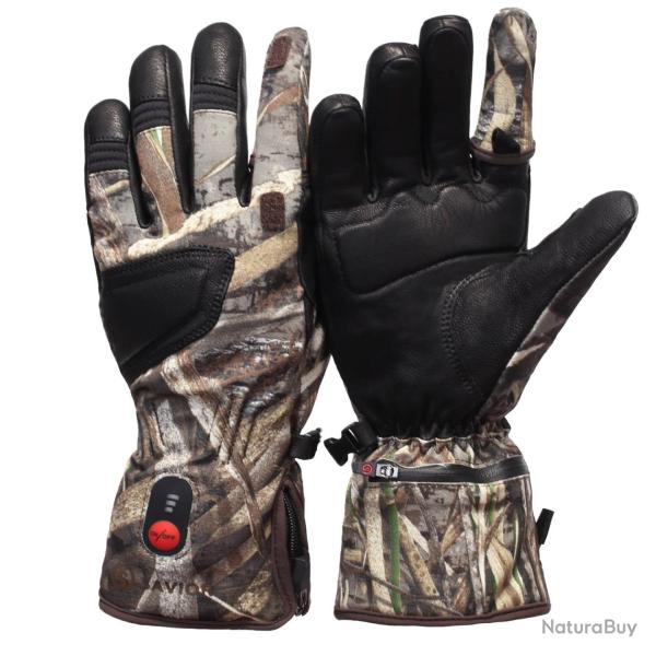 Gants chauffants chasse Sologne. Savior Noir