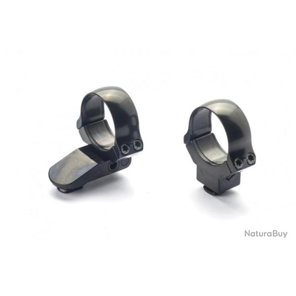 PAIRE DE COLLIERS pour Montage pivotant RUSAN - ZASTAVA M70 & Mauser 98 Civil  - 30 mm - H17 mm