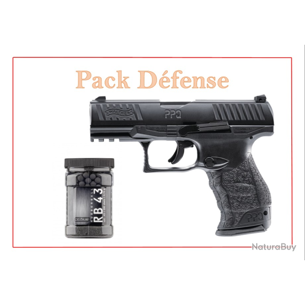 Pack Pistolet PPQ M2 T4E - WALTHER Bronz� + 500 bille de caoutchouc