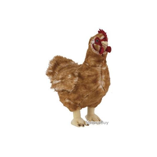 PROMO ! PELUCHE POULE NATURE DE BRENNE 33 CM