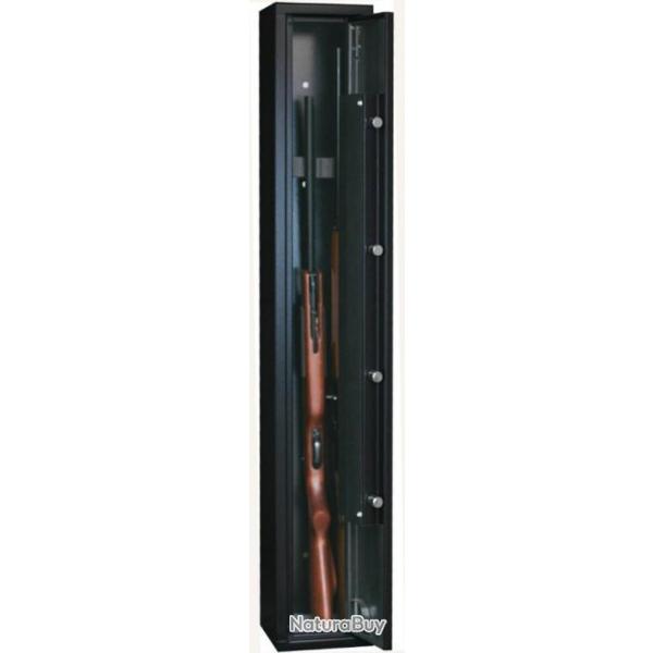 Armoire Forte Coffre Fort Armoire � Fusil pour 3 armes Fermeture � Cl� Corp de Porte en ACIER