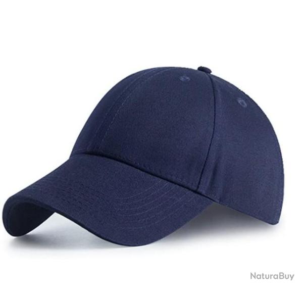 TOP ENCHERE - Casquette bleue 100% coton - Protection UV - Livraison gratuite et rapide