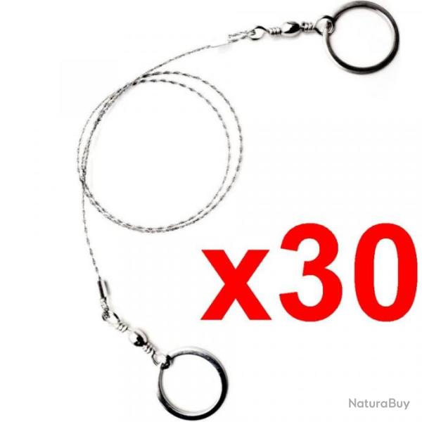 [D�STOCKAGE] Lot de 30 Scies � Fil de Survie (Tron�onneuses � Main) - Acier Inoxydable Ultra-Robuste