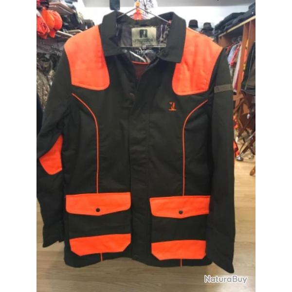 VESTE PERCUSSION TRADITION HAUTE VISIBILIT� vert/orange Taille 2XL