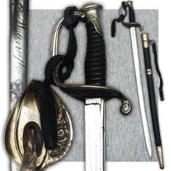 SUPERBE & RARE SABRE D'ADJUDANT FRANCAIS - BELGE MOD.1845 CHATELLERAULT / FONSON XIX ORIGINAL