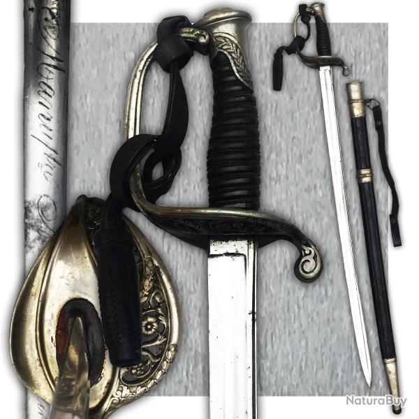 SUPERBE & RARE SABRE D'ADJUDANT FRANCAIS - BELGE MOD.1845 CHATELLERAULT / FONSON XIX ORIGINAL