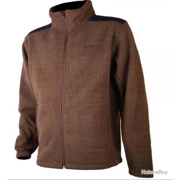 Gilet Veste Polaire Homme Somlys Sherpa Ref 490 - Marron Taille M