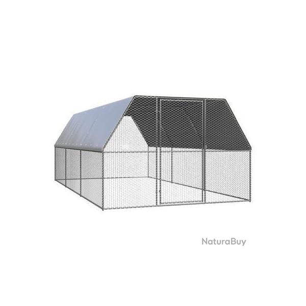 Voliere 6x3x2m enclos grillag chat enclos grillag parc poulailler chatire cielterre-commerce