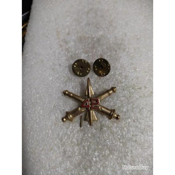 Collars OFFICIER armee us ARTILLERY ANTI A�RIENNE 42RD R�GIMENT ww2 original
